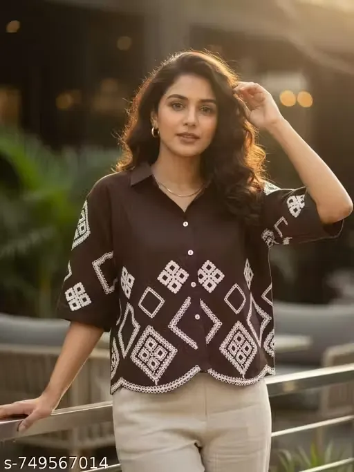 Embroidery Shirt For Look Aesthetic Look