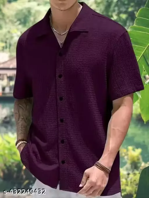 Popcorn Shirts Half Sleeve Shirt For Men