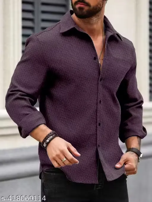 Men's Solid Casual Shirt