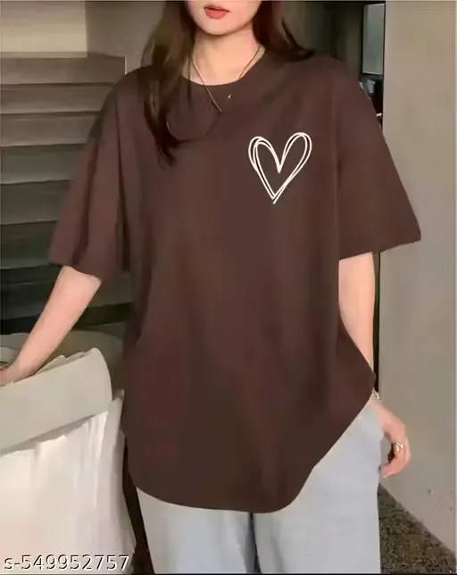 Round neck oversized T-shirt