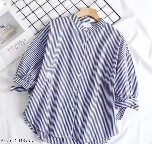 STRIPED SHIET FOR WOMEN