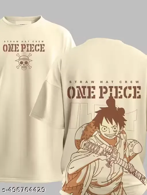 Oversized T shirts for Men back printed anime oversize back print tshirt