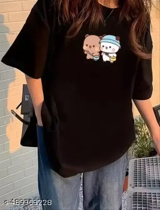 Graphic Printed Loose Casual Wear Oversize T-shirt